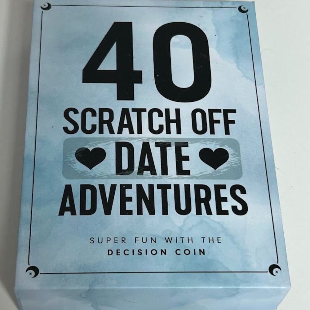 40 Romantic Scratch Off Date Adventures Complete with the Decision Coin